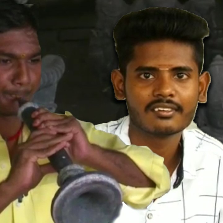 This Madurai boy has created a nadaswaram made out of stone