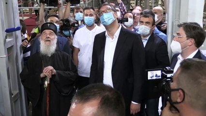 Sırbistan Cumhurbaşkanından inşaatı devam eden Aziz Sava Kilisesine ziyaret - BELGRAD