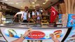 Turkish ice cream vendor puts on a fun show