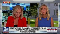 McEnany Comically Avoids Trump Gushing Over QAnon, But Fox Anchor Presses - He Said These Are People That Love Our Country