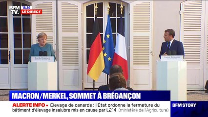 Emmanuel Macron: "Nous vivons des temps faits de défis, la crise du Covid-19 est le premier de ceux-ci"