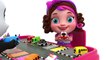 Learn Colors with Toy Street Vehicles Parking - Pinky and Panda Toys TV