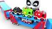 Learn Colors with Truck Transporter Toy Street Vehicles - Pinky and Panda TV