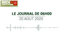 Journal de 06 heures du 20 août 2020 [Radio Côte d'Ivoire]