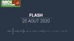 Flash de 09 heures du 20 août 2020 [Radio Côte d'Ivoire]