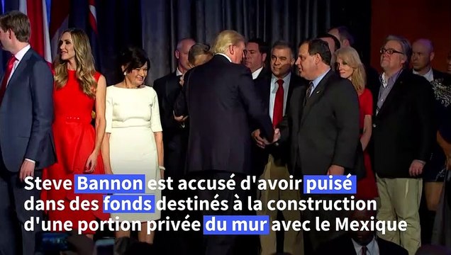 Bannon accusé de détournement de fonds, Trump affirme ne rien connaître de l'affaire