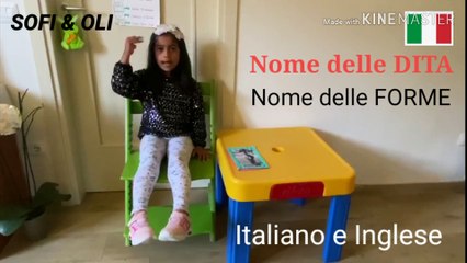 Nome della DITA e Nome delle FORME | Fingers and Shapes name | Italiano e englese |SOFI & OLI