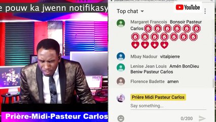 Prière Midi Pasteur Carlos Live Stream