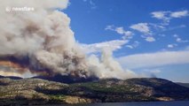 Christie Mountain fire in British Columbia, Canada now estimated to be 2,000 hectares