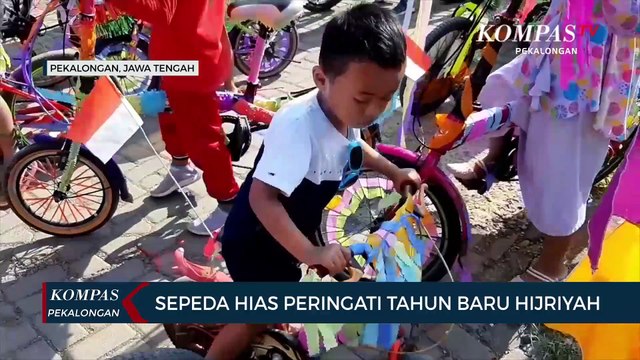 Bersepeda Hias Peringati Tahun Baru Islam dan HUT RI