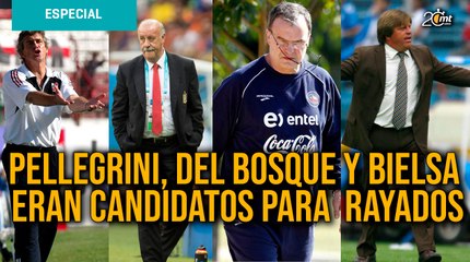 Pellegrini, Bielsa y Del Bosque eran candidatos para Rayados, que terminó con el Piojo