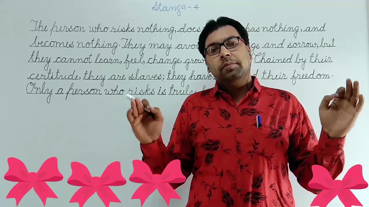 Class 10th Poem 1 translation stanza-4