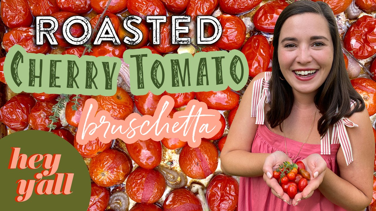 Slow-Roasted Cherry Tomato Bruschetta