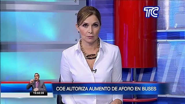 COE Nacional autoriza aumento del aforo en buses