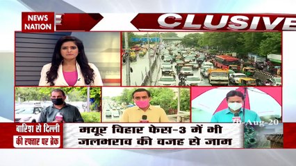 Incessant rain halts Delhi, know traffic congestion before leaving