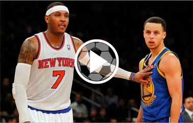 Carmelo Anthony hace sangrar a Stephen Curry pero no evita un triplazo