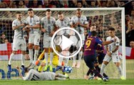 La barrera más increíble para evitar un golazo de Luis Suárez ¡La cara de Messi lo dice todo!