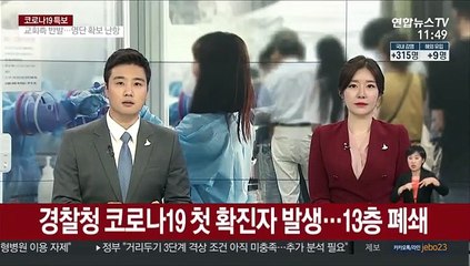 Video herunterladen: 경찰청 코로나19 첫 확진자 발생…13층 폐쇄