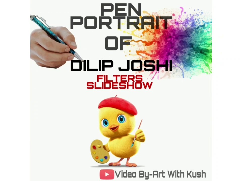 DILIP JOSHI AKA JETHALAL  PORTRAIT SLIDE
