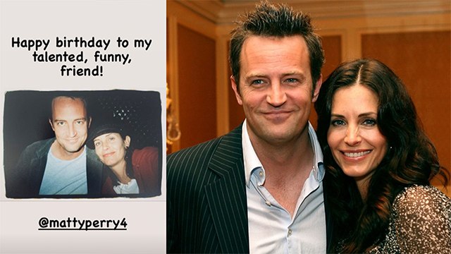 Courteney Cox’ Cute Birthday Wish For Her Friends Co-Star Mathew Perry