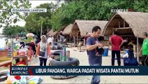 Libur Panjang, Warga Padati Wisata Pantai Mutun Lampung