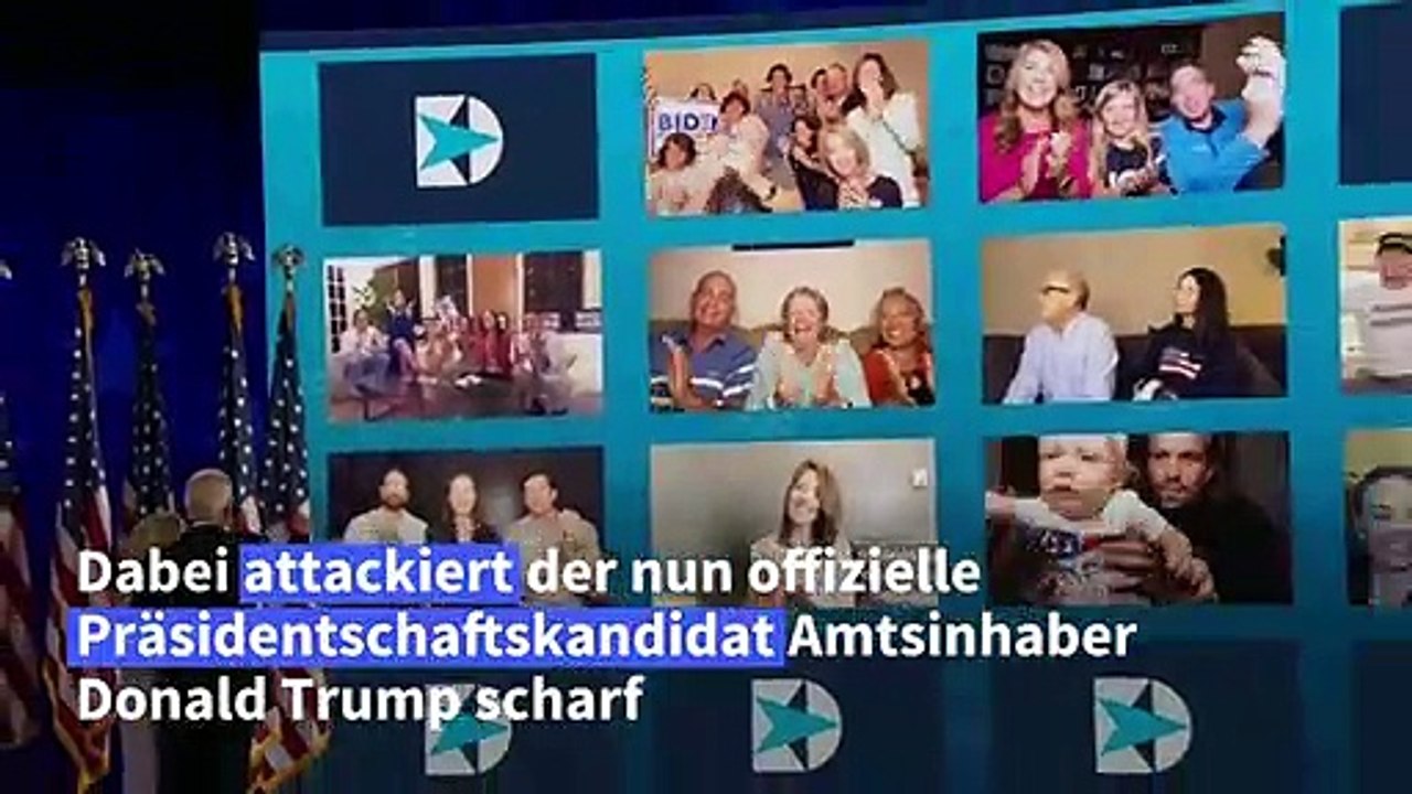 Biden attackiert Trump in Nominierungsrede scharf