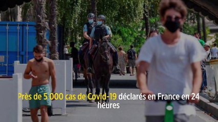 Près de 5 000 cas de Covid-19 déclarés en France en 24 heures