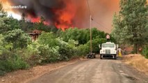 California ranch families attempt to fend off wildfire without professional assistance