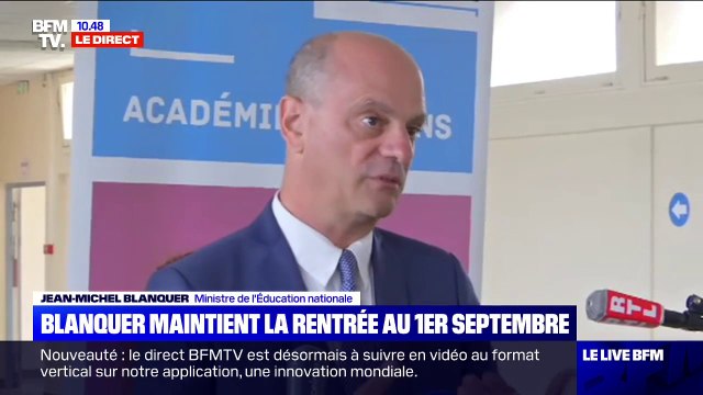 Jean-Michel Blanquer : Il faut remettre tout le monde à niveau (...) et assurer l'éducation de tous