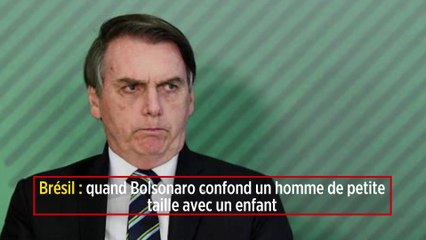 Brésil : quand Bolsonaro confond un homme de petite taille avec un enfant