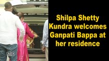 Shilpa Shetty Kundra welcomes Ganpati Bappa at her residence