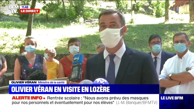 Olivier Véran: Il y a une augmentation de 40% du nombre de cas (...) et le nombre d'hospitalisation a augmenté de 28% en une semaine