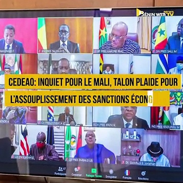 CEDEAO: inquiet pour le Mali, Patrice Talon plaide pour l’assouplissement des sanctions économiques