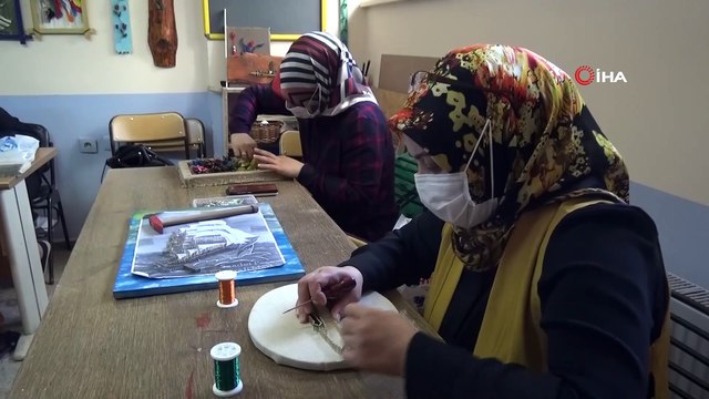 Ağrılı kadınlar 'Halk Eğitim Kursları' ile meslek sahibi oluyor