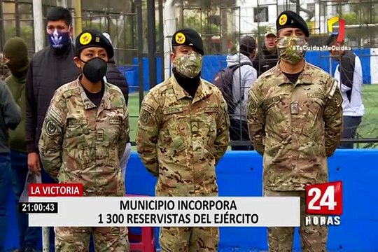 La Victoria: Incorporan 1300 reservistas del Ejército para combatir inseguridad y comercio ambulatorio