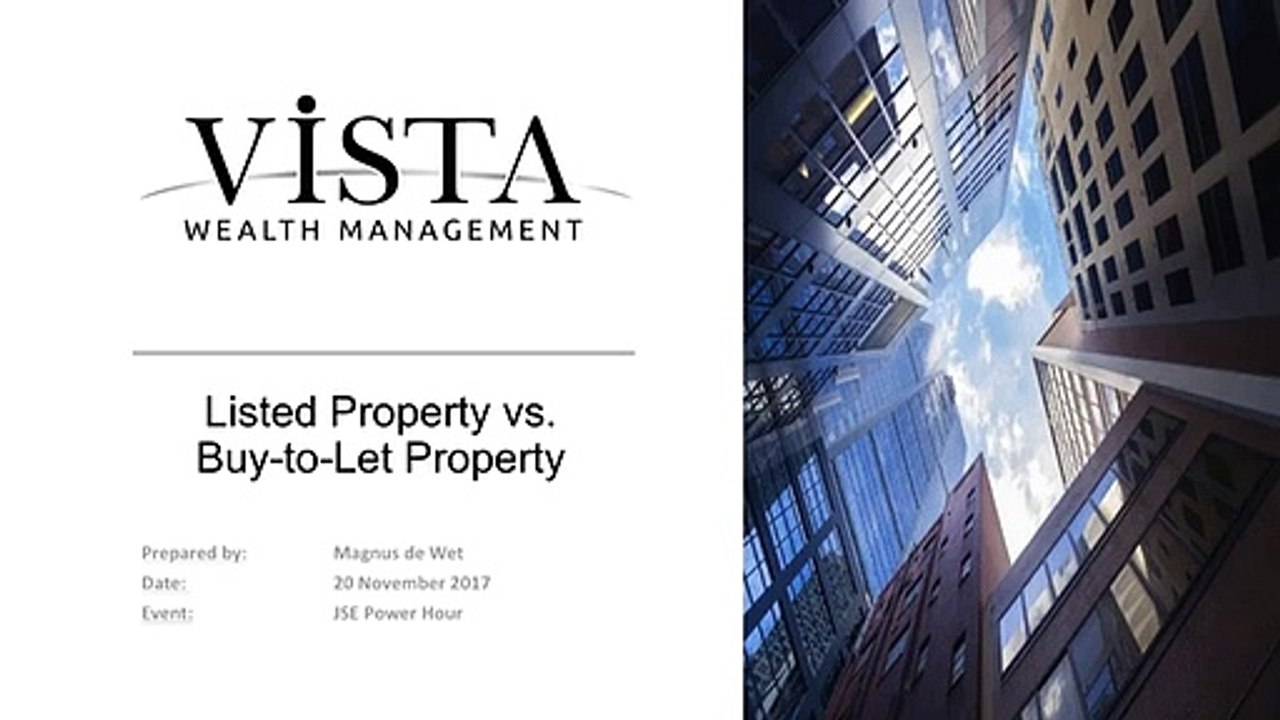 JSE Power Hour Listed property or buy-to-let