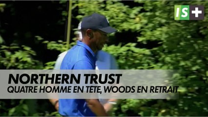 Quatre hommes en tête, Woods en retrait