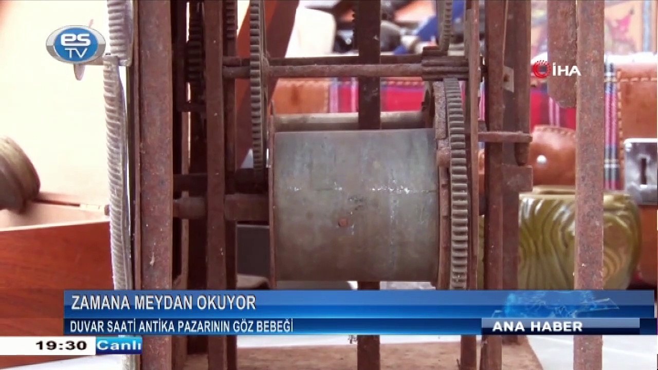 Duvar saati antika pazarının göz bebeği