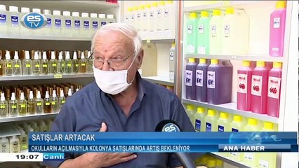 Okulların açılmasıyla kolonya satışlarında artış bekleniyor