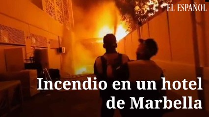 Un muerto y nueve heridos en el "grave" incendio en un hotel en Marbella