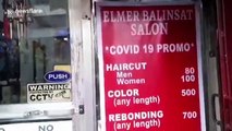 Hairdressers re-open in the Philippines following second stage lockdown easing
