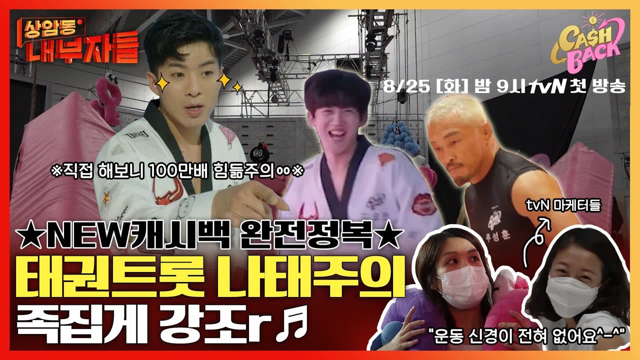 #캐시백 ★태권트롯 나태주★ 족집게 강의 듣고 세트장 체험해본 썰 | #상암동내부자들