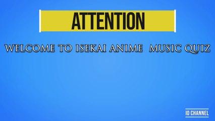 ISEKAI Anime Music Quiz 2020
