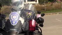 Motorize polislerden akrobasi gösterisi - ÇORUM