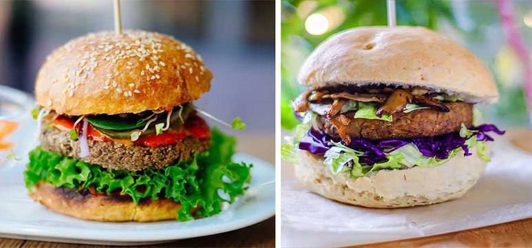 Hamburguesas veganas de lentejas y garbanzos, ¿cuál prefieres?