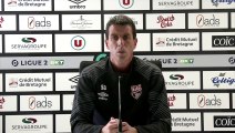 2020-21  Ligue 2   EAG-NIORT J1  le point presse de Sylvain DIDOT