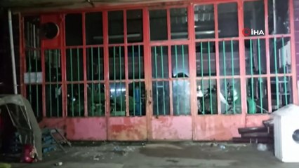 Piknik tüpü patladı, iş yeri sahibinin parmakları koptu...Patlama anı kamerada