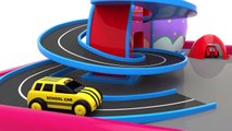 Pinky and Panda Fun Play With Street Vehicles Toys Sliding Toys and Car Parking