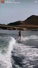 Ana Soria y Enrique Ponce comparten su afición por el esquí acuático