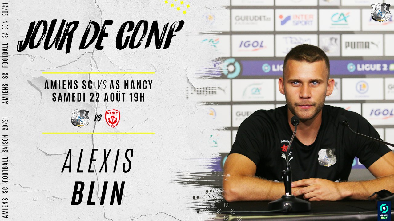 Amiens SC - AS Nancy / Conférence de presse Alexis Blin